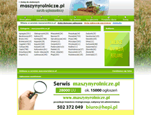 Tablet Screenshot of maszynyrolnicze.pl